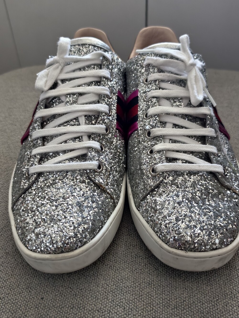 Gucci Glitter Ace Sneakers - Picture 2 of 10